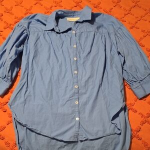 Anthropologie Maeve Sky Blue Blouse